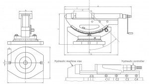 Hydraulic Tilting Vice drg