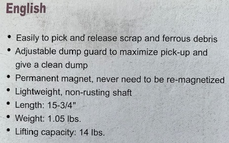 Power Clean Up Magnetic Wand For Sale UK - Image 4