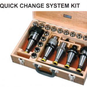 Quick Change Milling Set NT40/NT40 1 master holder, 4 holders and 15 collets - Vertex VD-113