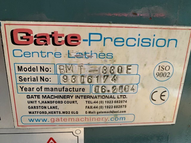 Used Centre Lathe for sale - Gate G-330E - GMU-078 - Image 2