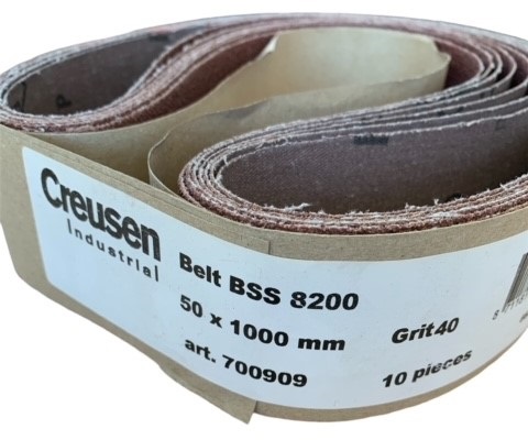 Belt with Straight Tape Joint 1000 x 50 mm, Grit 40 for Creusen BSS 8200 Combination D/E Linsher and Grinder - 700909 - Image 2
