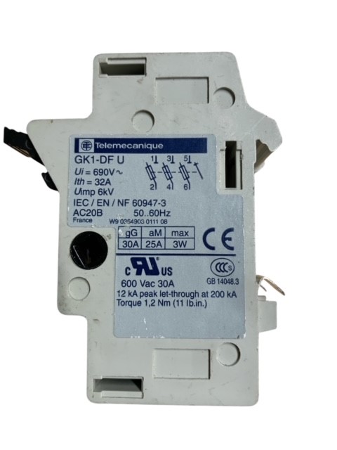 GK1-DFU 32A - Double Fuse Holder - Schneider Electric / Telemecanique