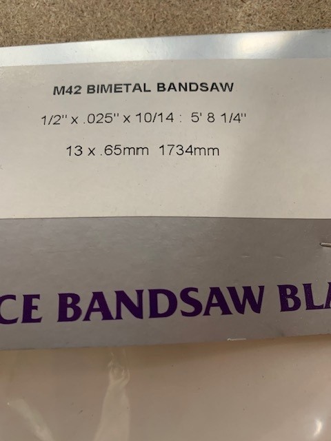Bandsaw Blade - 1734mm x 13mm x 0.65mm - Bi-Metal 10/14 TPI - Image 2