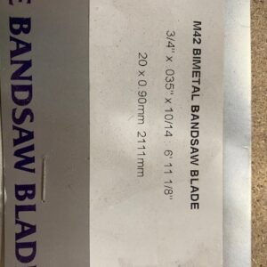 Bandsaw Blade - 2111mm x 20mm x 0.90mm - Bi-Metal 10/14 TPI