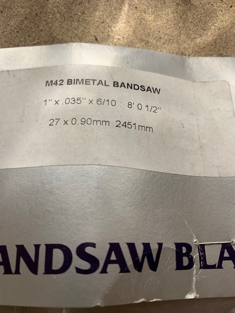 Bandsaw Blade - 2451mm x 27mm x 0.9mm - Bi-Metal 6/10 TPI - Epple BS 279G - Image 2