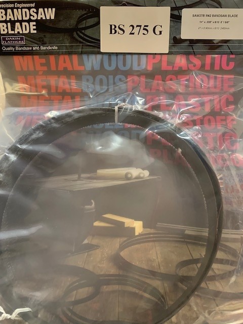 Bandsaw Blade - 2480mm x 27mm x 0.9mm - Bi-Metal 6/10 TPI - Epple BS 275G