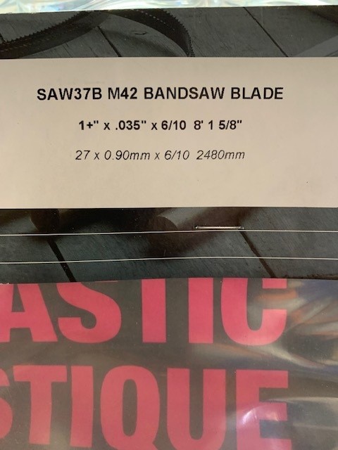 Bandsaw Blade - 2480mm x 27mm x 0.9mm - Bi-Metal 6/10 TPI - Epple BS 275G - Image 2