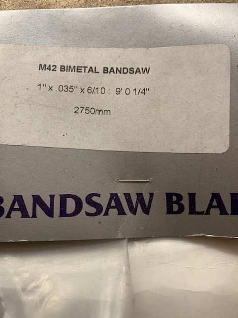Bandsaw Blade - 2750mm x 27mm x 0.9mm - Bi-Metal 6/10 TPI - Ghibli Manis - Image 2